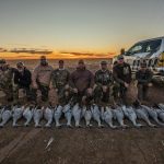 group shot at sunset