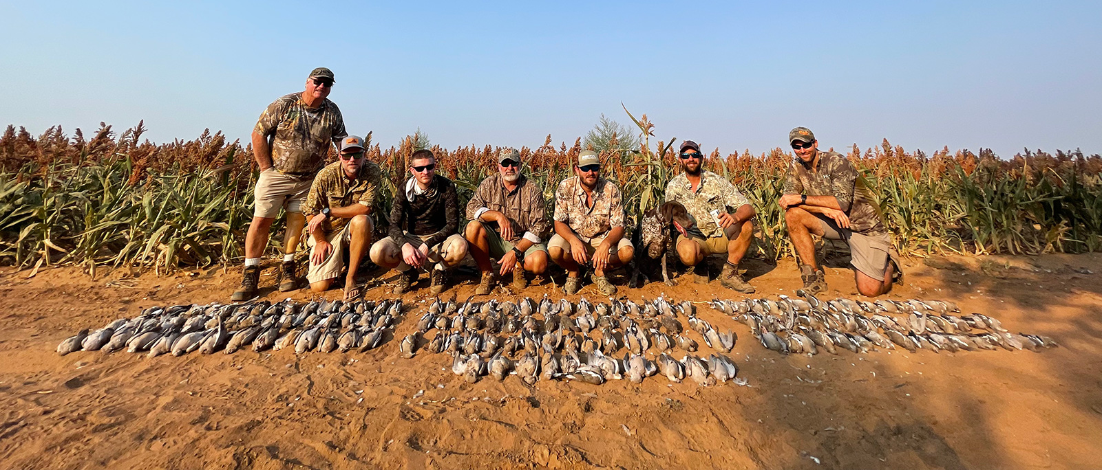 group of goose hunters